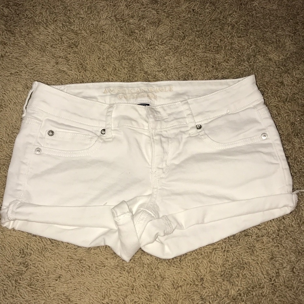 white american eagle jean shorts